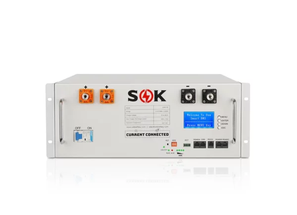 SOK 48v 100ah Lifepo4 Battery With Comm Ports & Rack Mounting